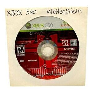 Wolfenstein Xbox 360 (NO HARD COVER CASE)